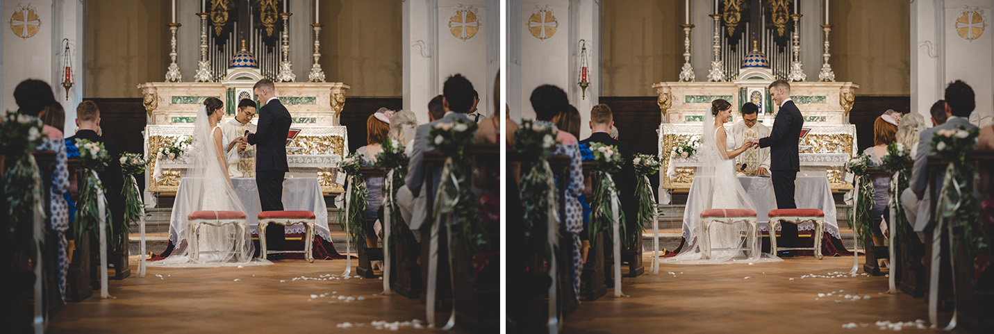 The rings during a Wedding in Florence