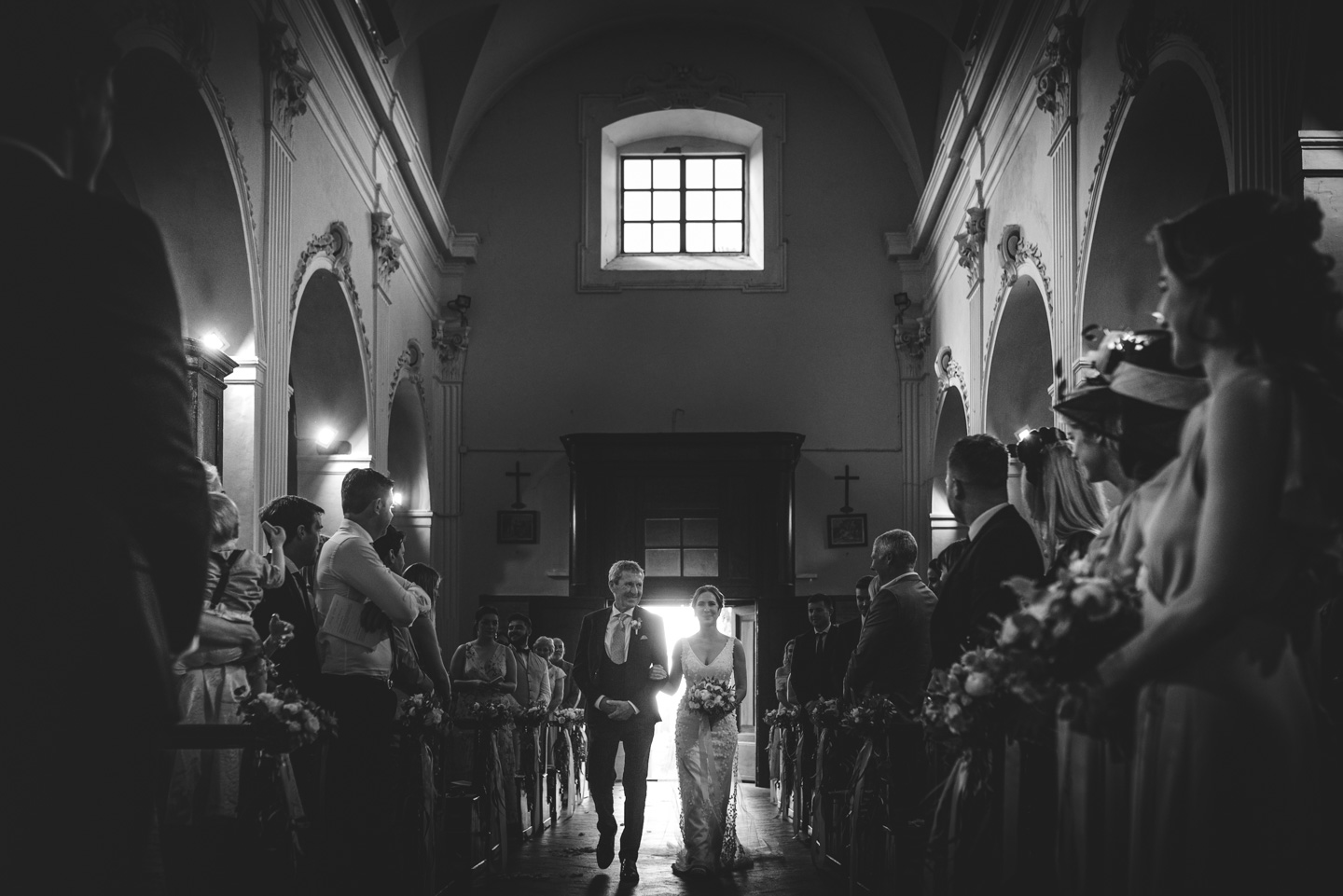 The Bride is Coming on Wedding in Castello Il Palagio